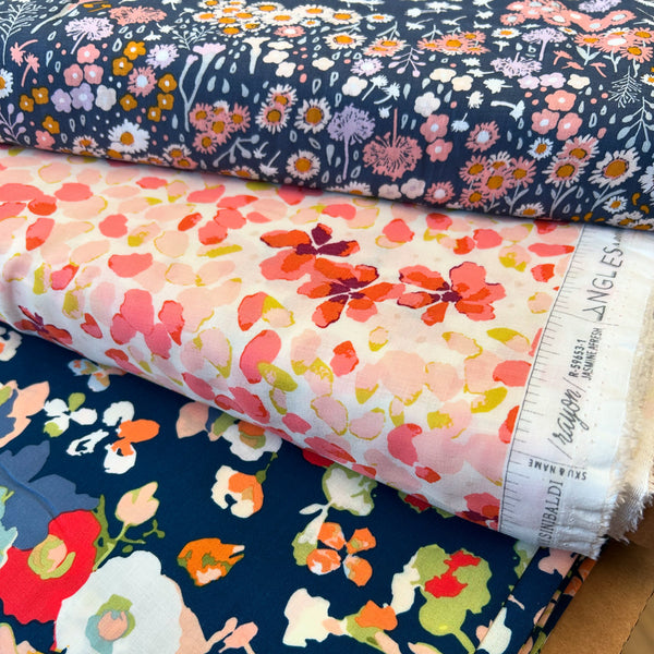 Chloe Top - Floral Strip