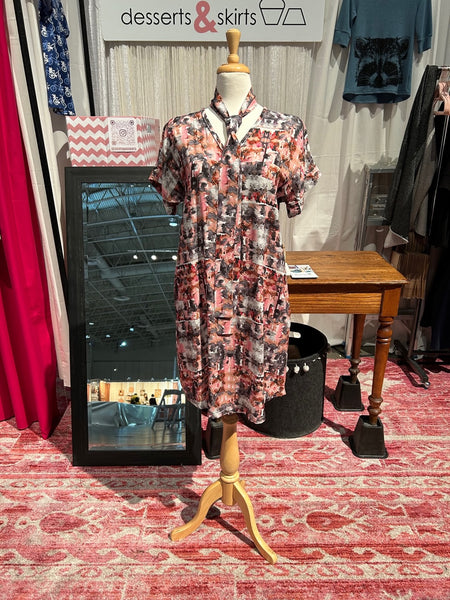 Olivia Dress - Watercolour - Sale