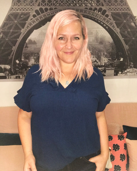 Mia Top - Blue - Sale