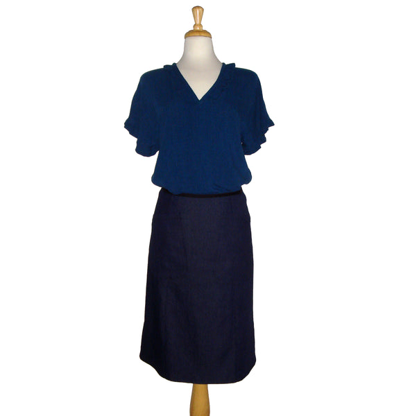 Mia Top - Blue - Sale