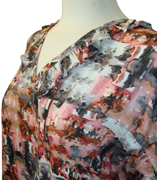 Mia Top - Watercolour Pink - Sale