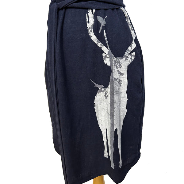 Olivia Dress - Jo the Elk - Navy