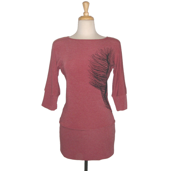 Dania Tunic - Feather - Cranberry - Sale