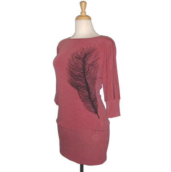 Dania Tunic - Feather - Cranberry - Sale