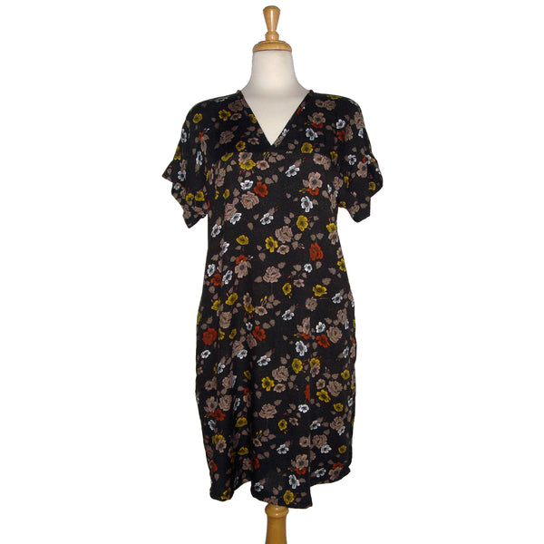 Olivia Dress - Dark Floral - Sale