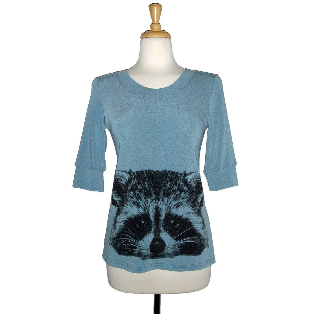 Sweater - Raccoon - Teal
